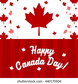 Happy Canada Day poster template