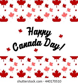 Happy Canada Day poster template