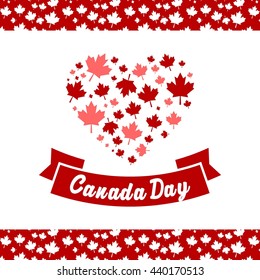 Happy Canada Day poster template