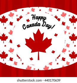 Happy Canada Day poster template