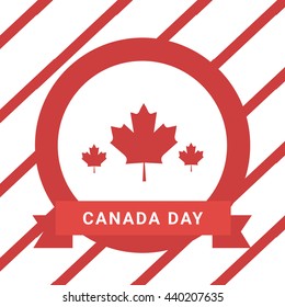 Happy Canada Day poster template