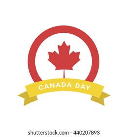 Happy Canada Day poster template
