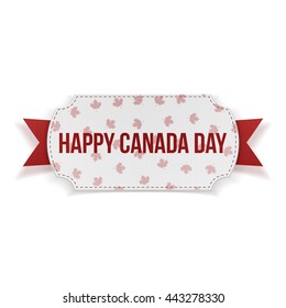 Happy Canada Day realistic Banner