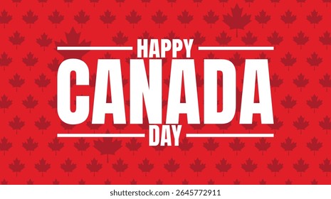 Happy Canada Day, Red and White Shine Bright 