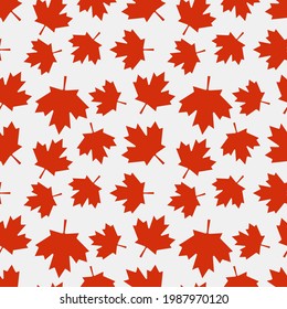 Happy Canada Day seamless pattern. Vector illustration