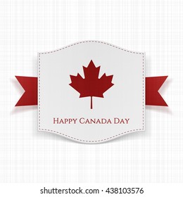 Happy Canada Day textile Background Template