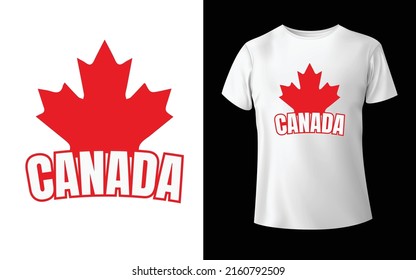 Happy Canada Day T-Shirt Design Canada day vector Canada leaf t-shirt