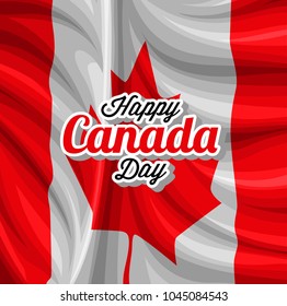 Happy Canada day vector