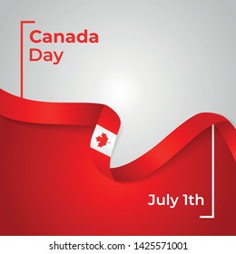 Happy Canada Day Vector Design Template Illustration