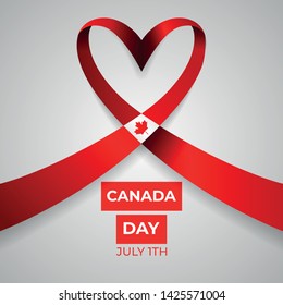 Happy Canada Day Vector Design Template Illustration