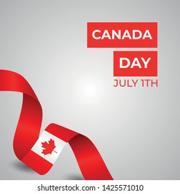 Happy Canada Day Vector Design Template Illustration