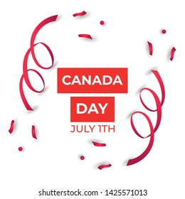 Happy Canada Day Vector Design Template Illustration