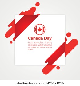 Happy Canada Day Vector Design Template Illustration