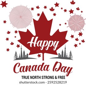 Happy Canada Day Vector Design