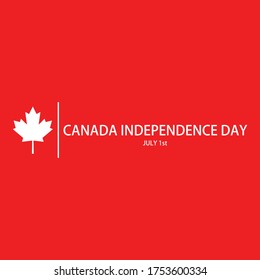 Happy Canada Day vector holiday poster with red paper cut canada maple leaf. 1th of July celebration background