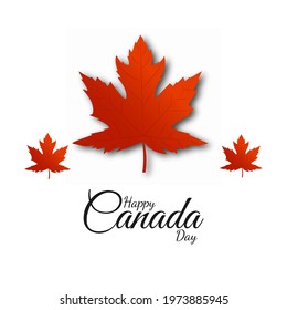 Happy Canada day , Vector Illustation.