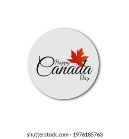 Happy Canada day , Vector Illustation.