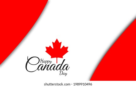 Happy Canada day , Vector Illustation.