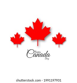 Happy Canada day , Vector Illustation.