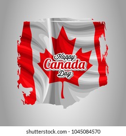 Happy Canada day vector illustration