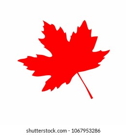 Happy Canada Day vector Illustration. 1st July celebration poster with paper cut effect. Simple vector illustration of Canadian maple leaf, Canada, Canadian red symbol.