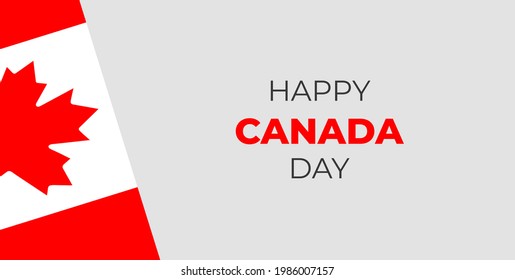Happy Canada Tag Vektorgrafik. Canada-Tageshintergrund. Canada Tag neue und einzigartige Hintergrund Design-Vorlage. 