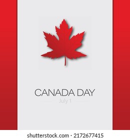 Happy Canada day, Vector Illustration.