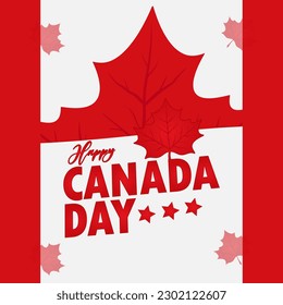 Ilustración del vector Feliz Día de Canadá. Feliz Día de Canadá, diseño de invitaciones. Fondo vectorial del Día de la Independencia de Canadá