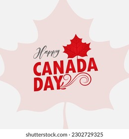 Ilustración del vector Feliz Día de Canadá. Feliz Día de Canadá, diseño de invitaciones. Fondo vectorial del Día de la Independencia de Canadá