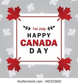 Happy Canada Day vector illustration