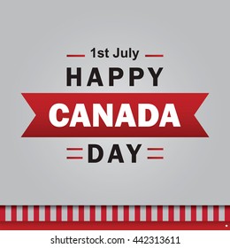 Happy Canada Day vector illustration