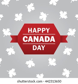 Happy Canada Day vector illustration