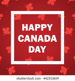 Happy Canada Day vector illustration