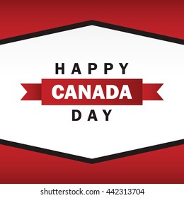 Happy Canada Day vector illustration