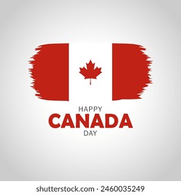 Happy Canada Day. Canada Day vector with maple leaf.