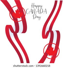 Happy canada day vector template - Vector