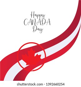 Happy canada day vector template - Vector