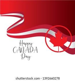 Happy canada day vector template - Vector