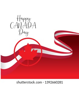 Happy canada day vector template - Vector