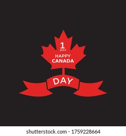 happy canada day vector temple