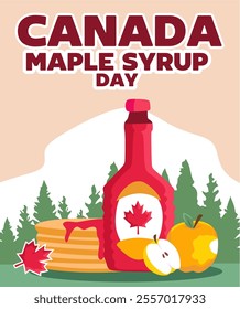 Happy Canada Maple Syrup Day with delicious maple syrup