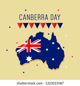 Happy Canberra Day Illustration svg