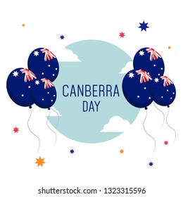 Happy Canberra Day Illustration