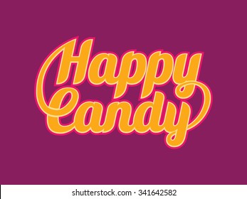 Happy Candy Type Treatment Logo