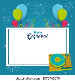 Happy carnaval card