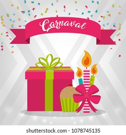 Happy carnaval party card