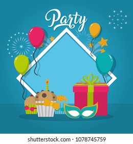 Happy carnaval party card