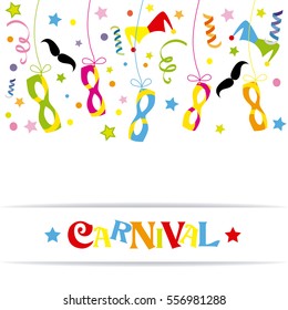 Happy carnival card