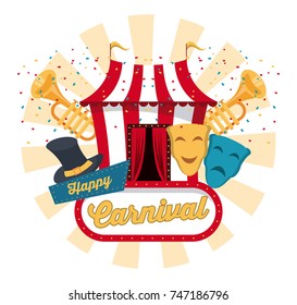 Happy carnival design