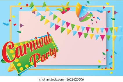 A Happy Carnival Festive Concept image vector for holiday content.
